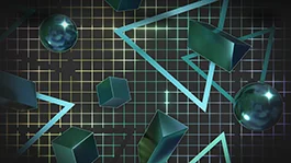 Thumbnail image for Retro Grid (Teal) wallpaper