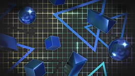 Thumbnail image for Retro Grid (Blue) wallpaper