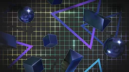 Thumbnail image for Retro Grid (Navy) wallpaper